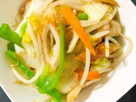 冷蔵庫に有る野菜で中華炒め